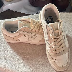 Vans Off-White Leather Sneakers